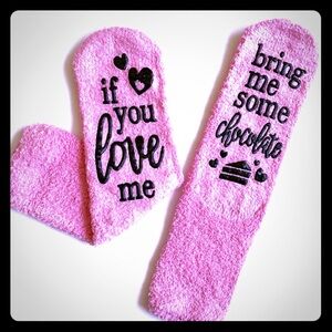 Cupcake Chocolate Fuzzy Socks